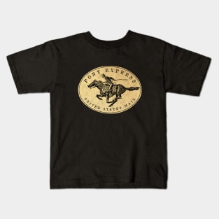 Vintage USPS Pony Express 2 by Buck Tee Kids T-Shirt